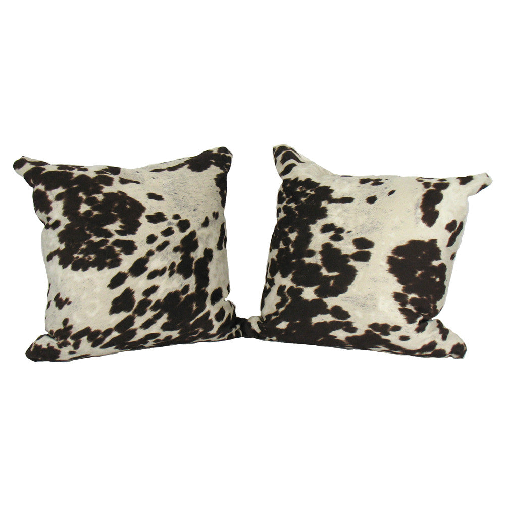 Faux Cow Hide Pillows Boulderbluestudio