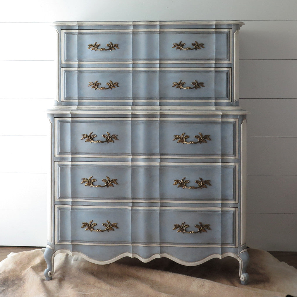 French Provincial Chest On Chest Highboy Boulderbluestudio
