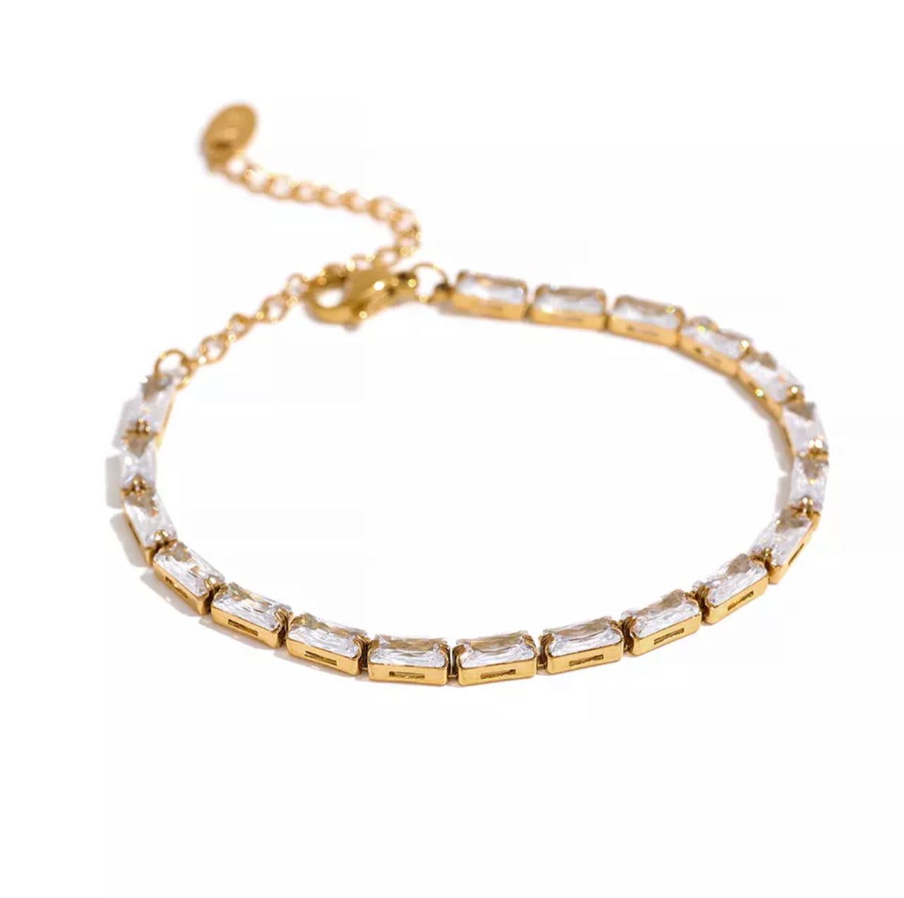 Baguette Antique Gold Bracelet