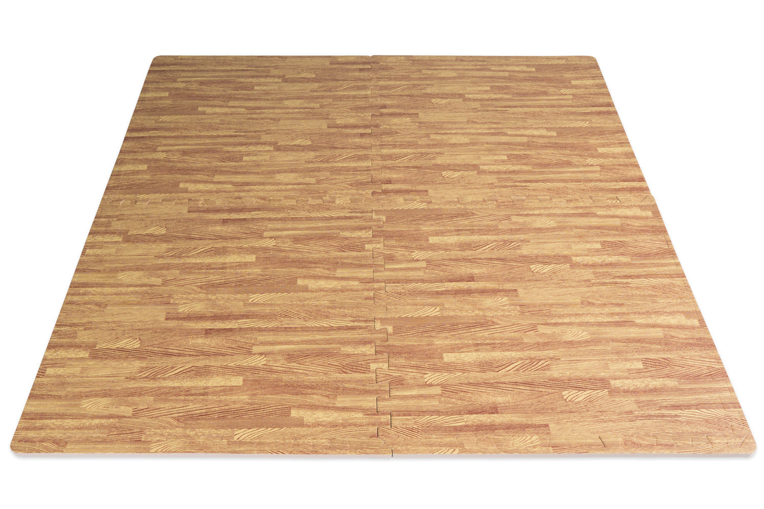 Wood Grain Puzzle Mat 1/2-in, 24 Sq Ft Dark Oak - ProsourceFit