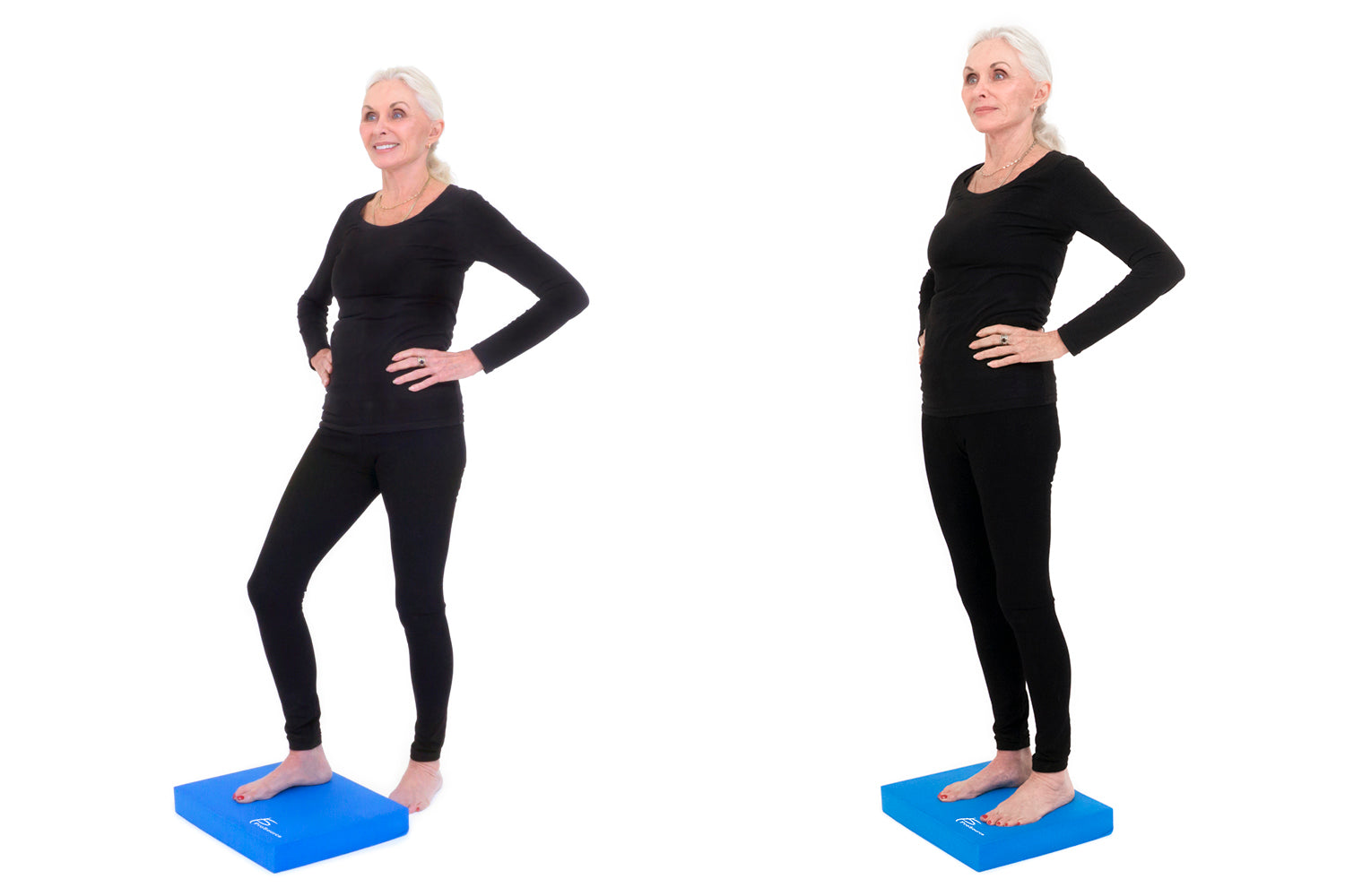 Step up exercise on ProSource balance pad
