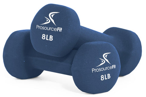 Neoprene dumbbells with comfortable grip for weightlifting