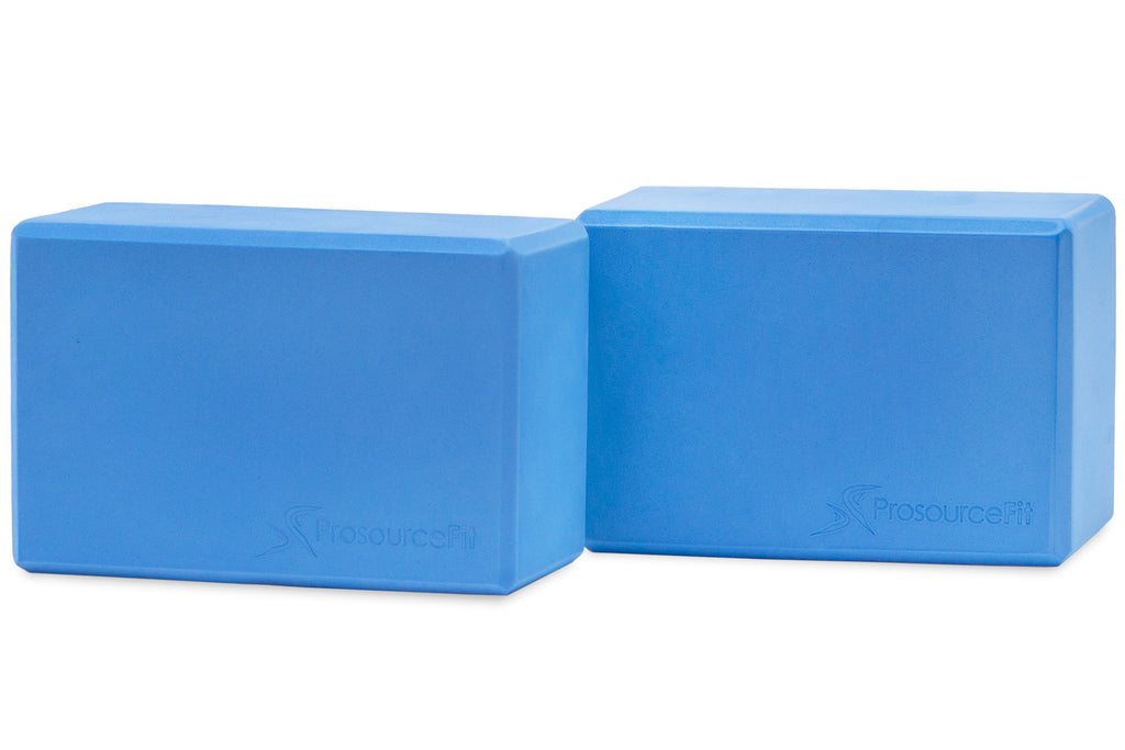 Set of 2 Foam Yoga Blocks Aqua - ProsourceFit