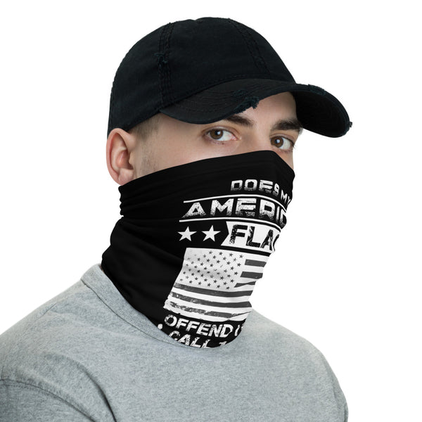 American Flag Skull Neck Gaiter - badassveteran