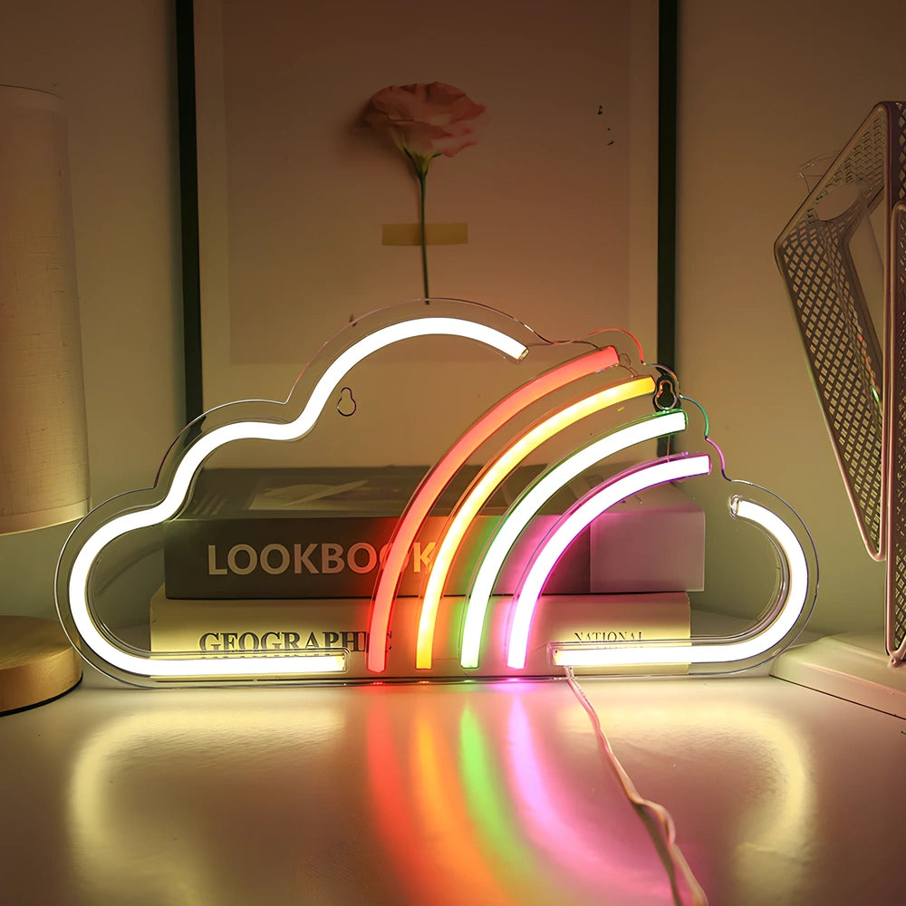 LED pendant light with 45cm acrylic backboard showing uppercase and lowercase lettering options