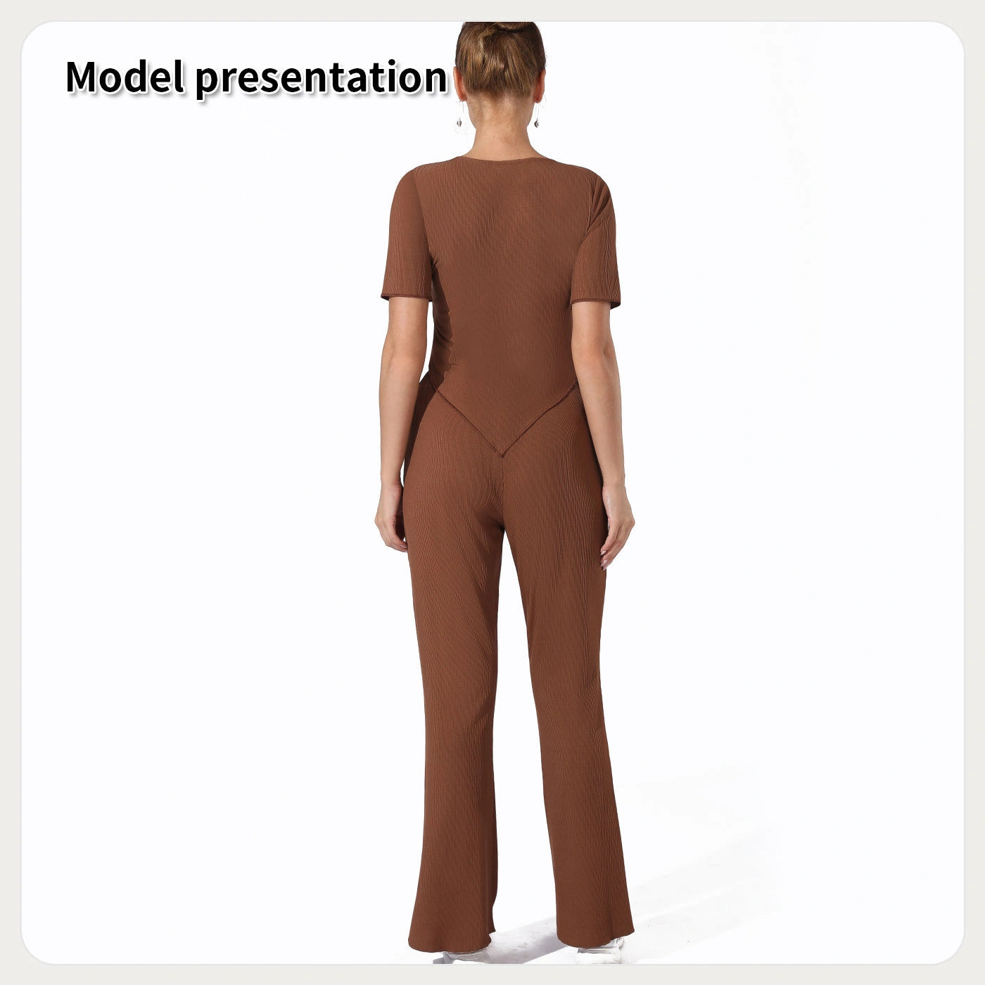 Dark green top and pants set with breathable fabric