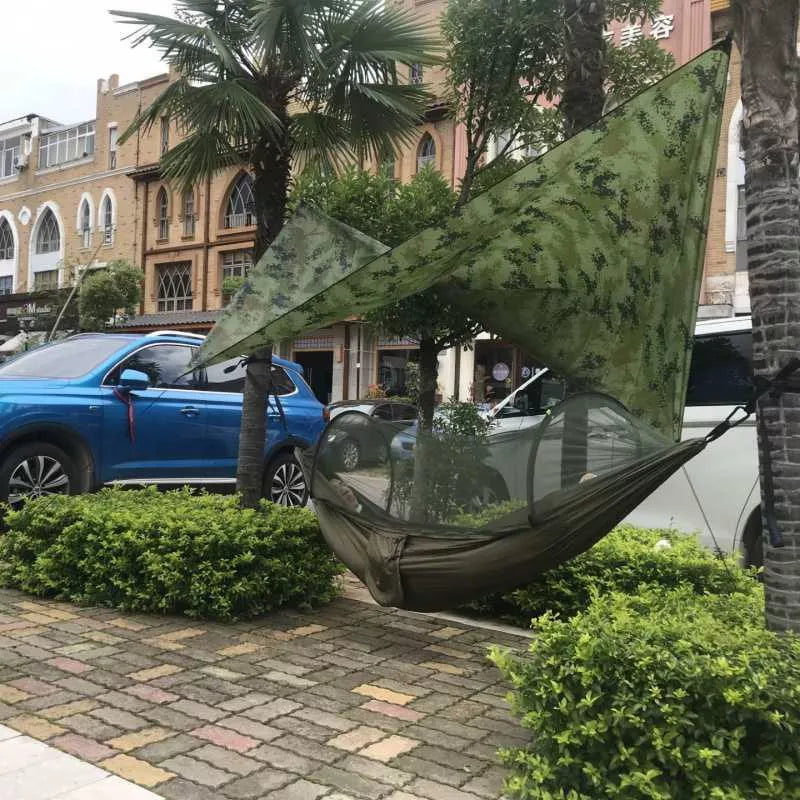 Camping Mosquito Net Hammock Package with Waterproof Polyester Canopy