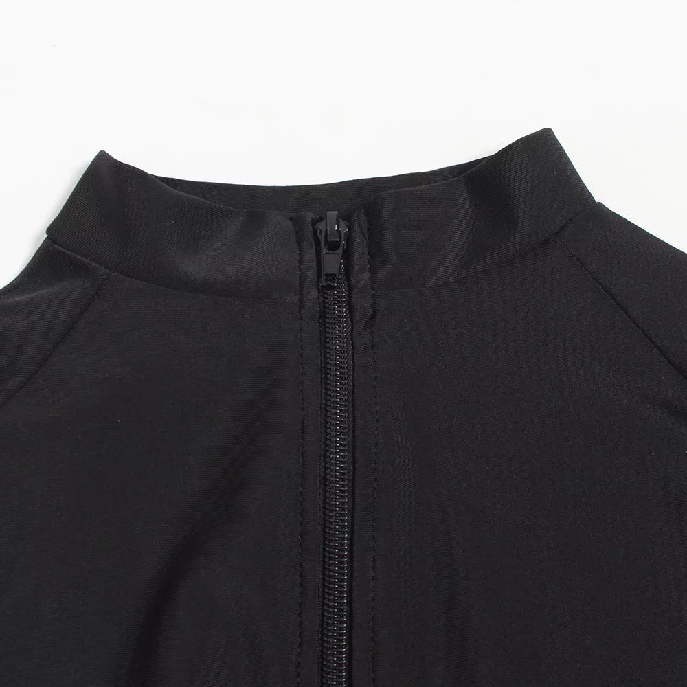 Conservative Three-Piece Muslim Swimsuit for Women in Black