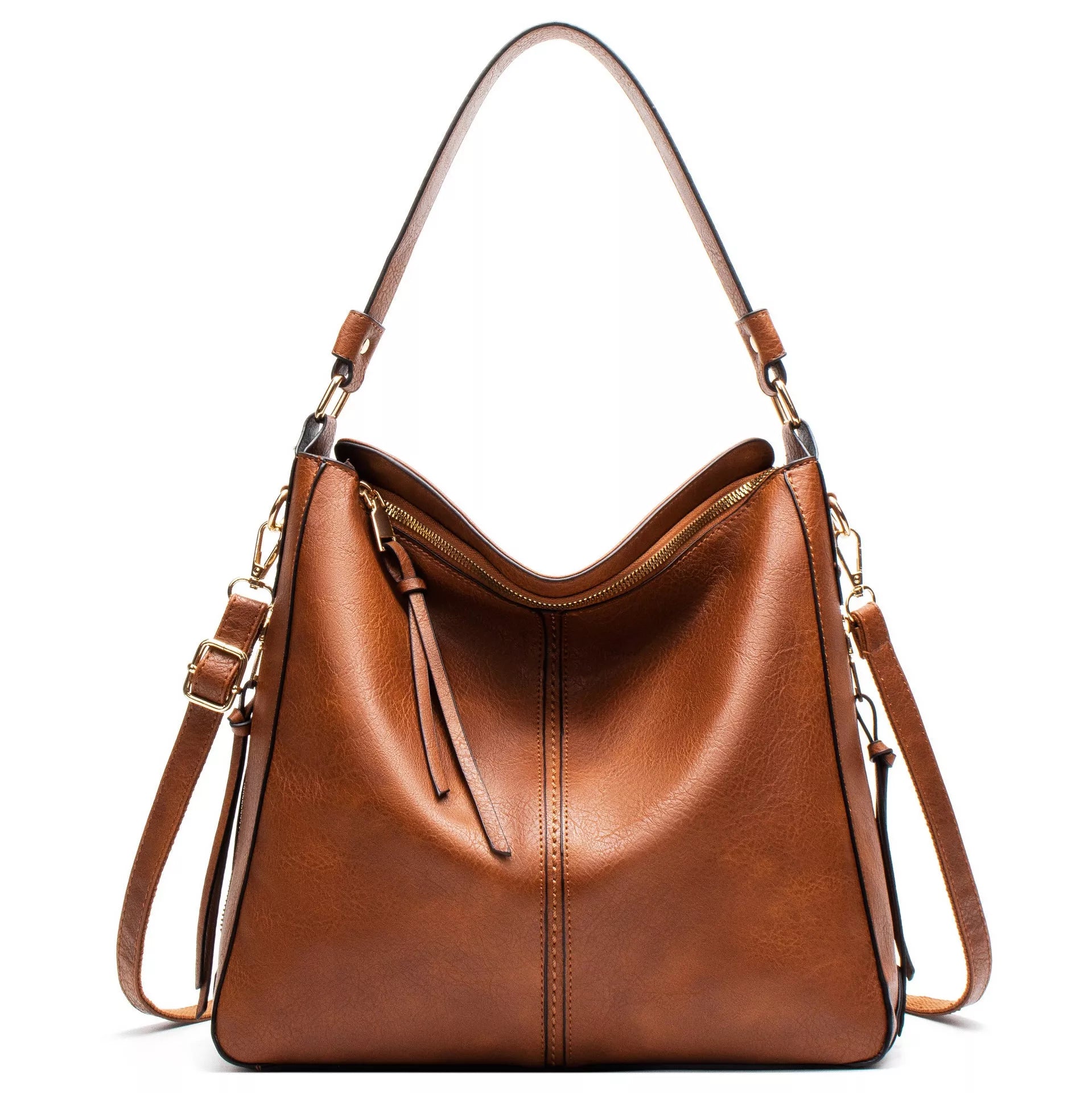 Hobo Bags for Women: High Capacity Crossbody Shoulder Bag in PU Material