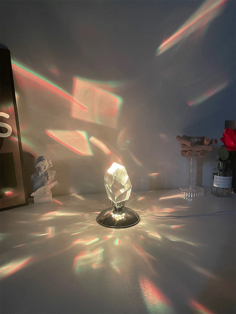 LED Crystal Night Light with Remote Control and 16 Color Options