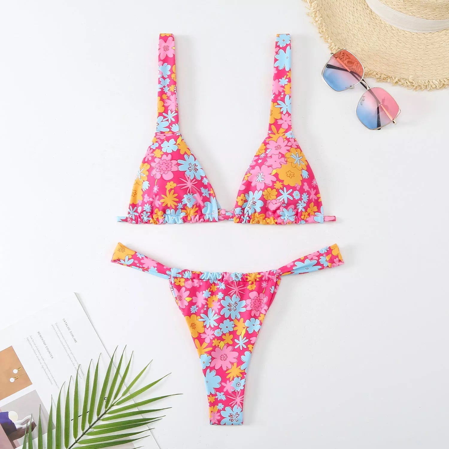 Women's Floral Print Bikini Swimsuit in Vibrant Colors