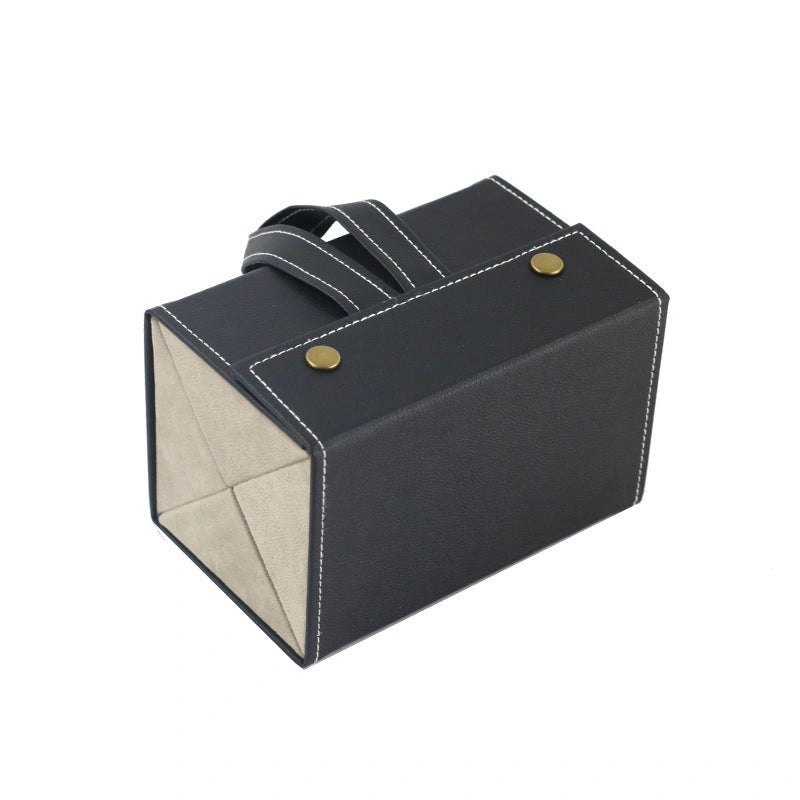 5 Slots Foldable PU Leather Sunglasses and Eyeglasses Travel Organizer Case