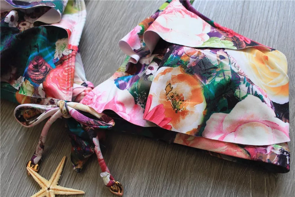 Women's High Waist Brazilian Bikini Set for Beach Swimwear