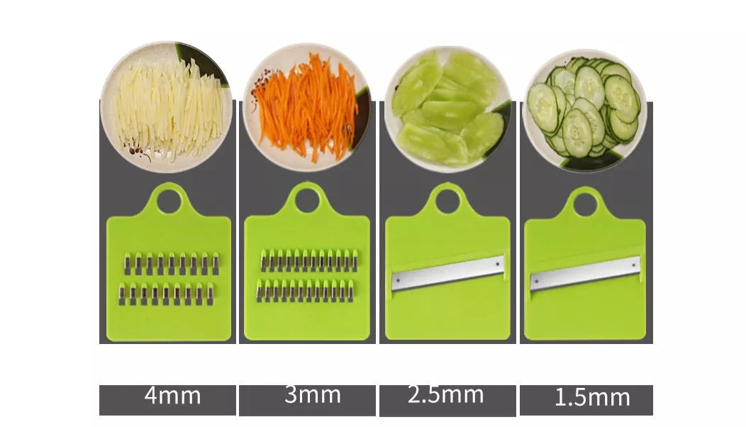 Multi-function Kitchen Vegetable Cutter with 8 Blades