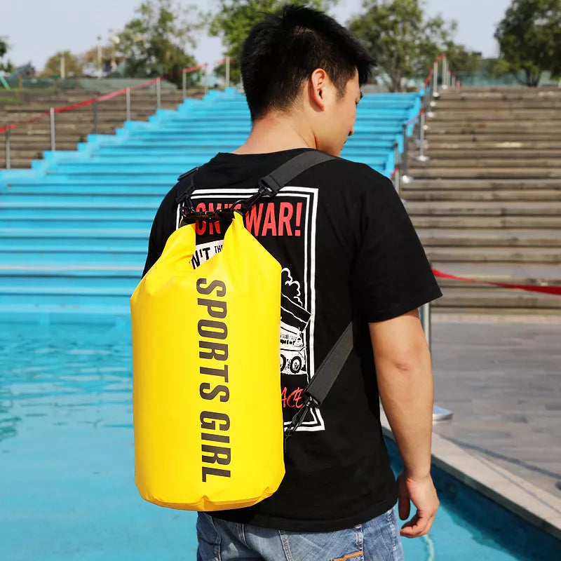 Floating Waterproof Dry Bag 15L with Dry and Wet Separation