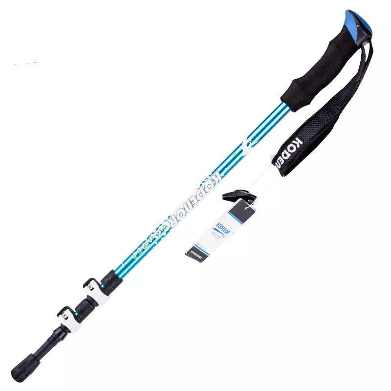 Aluminum alloy trekking pole with adjustable length