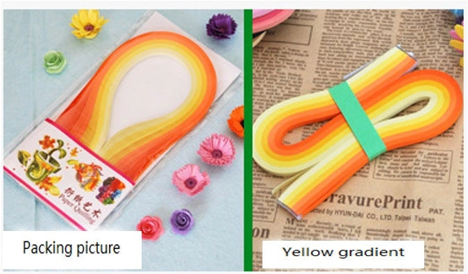 Colorful Gradient Star Origami Paper Set