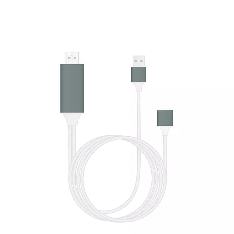 Type-C to HDMI Three-in-One Mobile Phone Projection Cable with 1080P Support