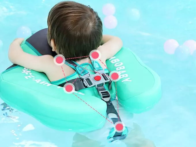 Baby Swimming Ring Floats with UPF 50+ Sunshade
