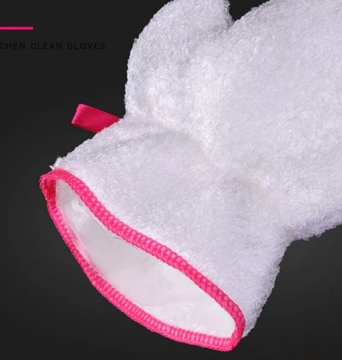 Microfiber dishwashing gloves, thick and durable for heavy-duty cleaning