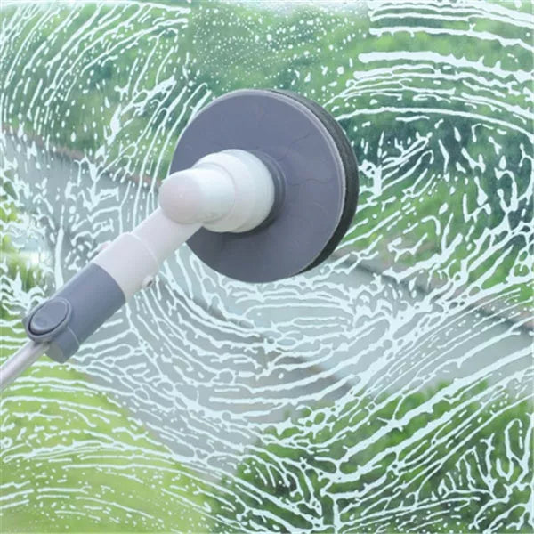 Electrical Toilet Brush with Adjustable Handle and Wireless Charging