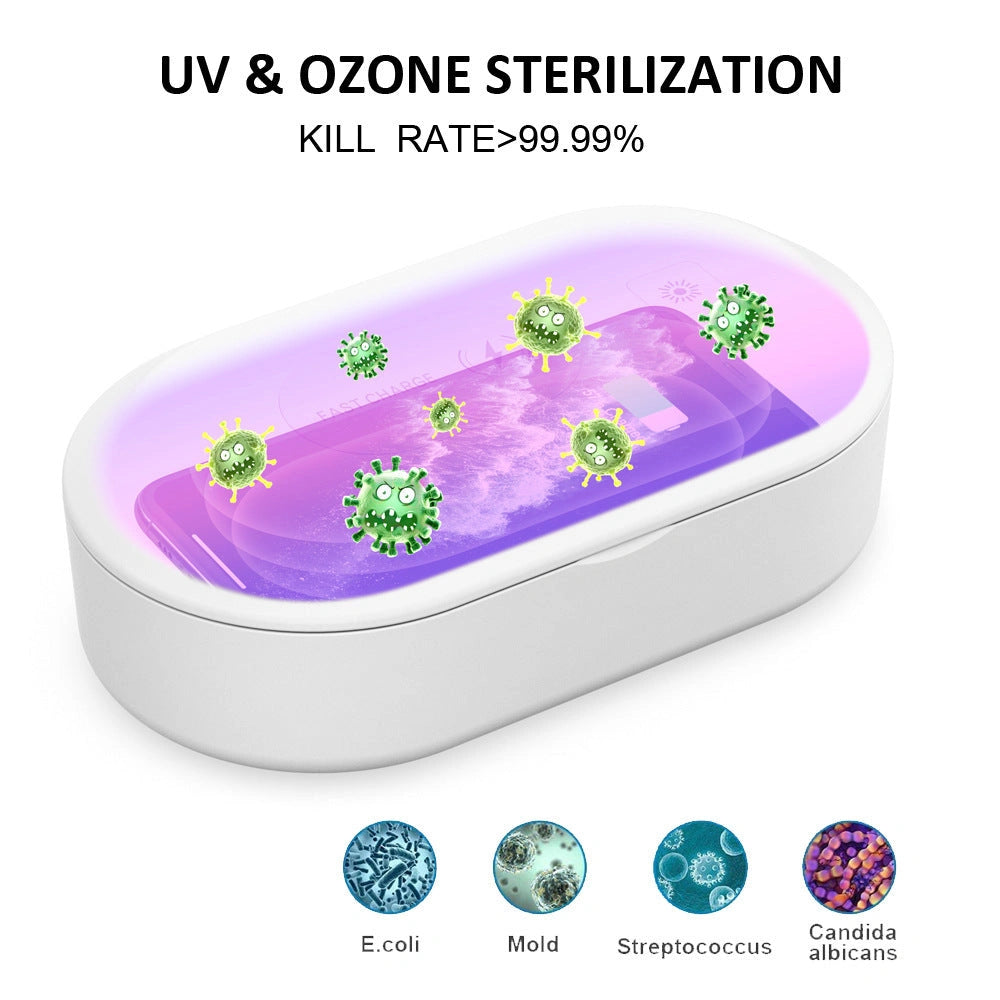 Multifunctional sterilization box with 15W wireless charging