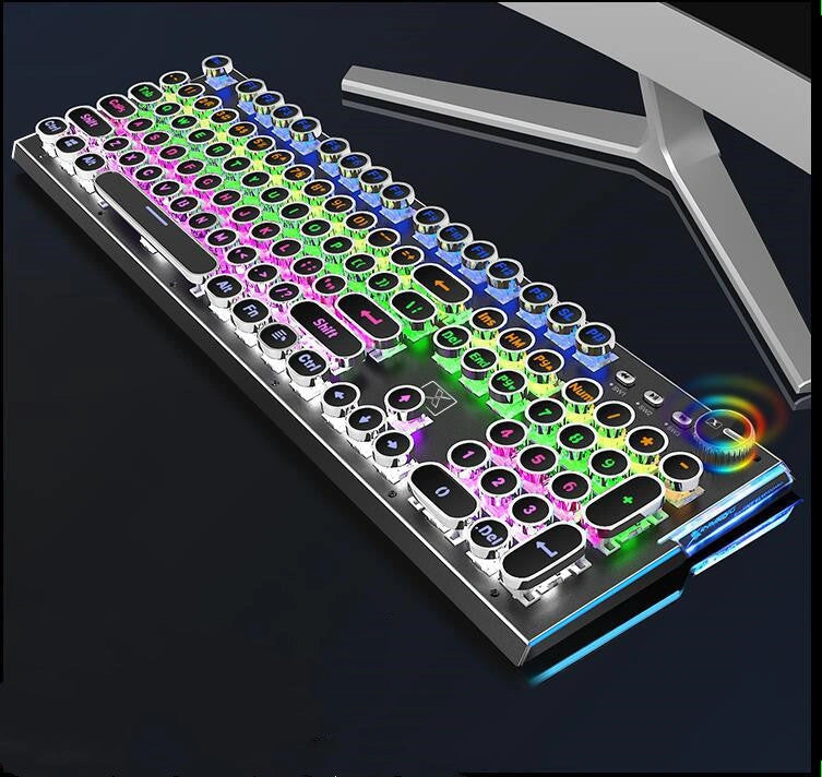 104-Key Mechanical Gaming Keyboard with Anti-Ghosting and LED Backlight
