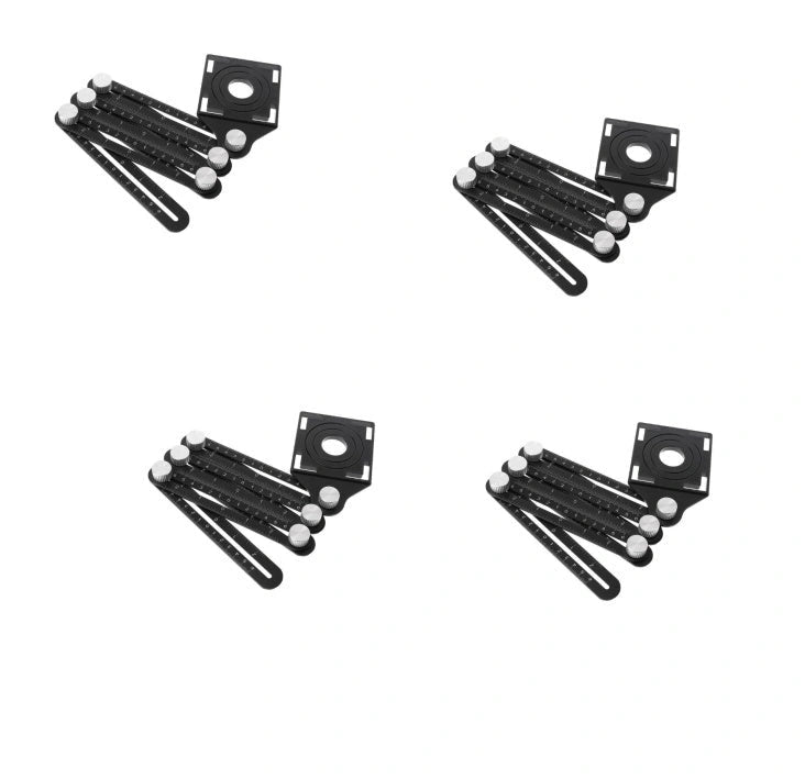 Aluminum Alloy Six Folding Multi Angle Measuring Ruler for Tile and Flooring