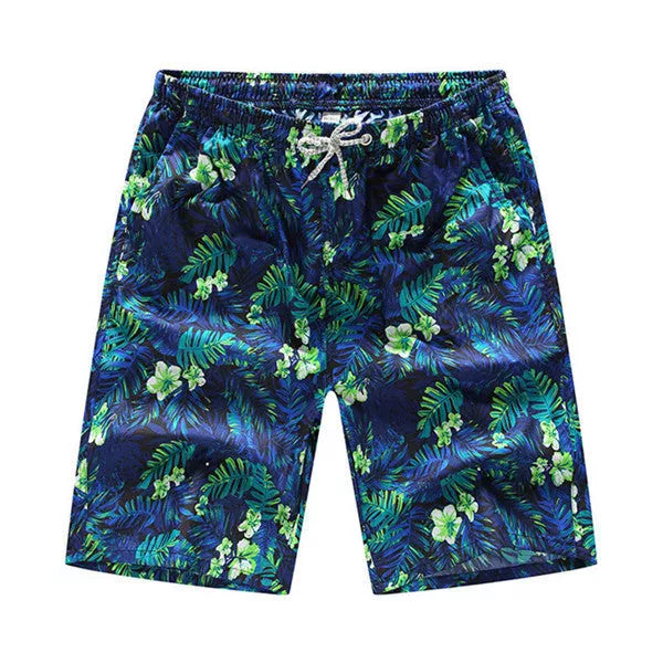 Summer beach casual shorts with polyester fiber fabric