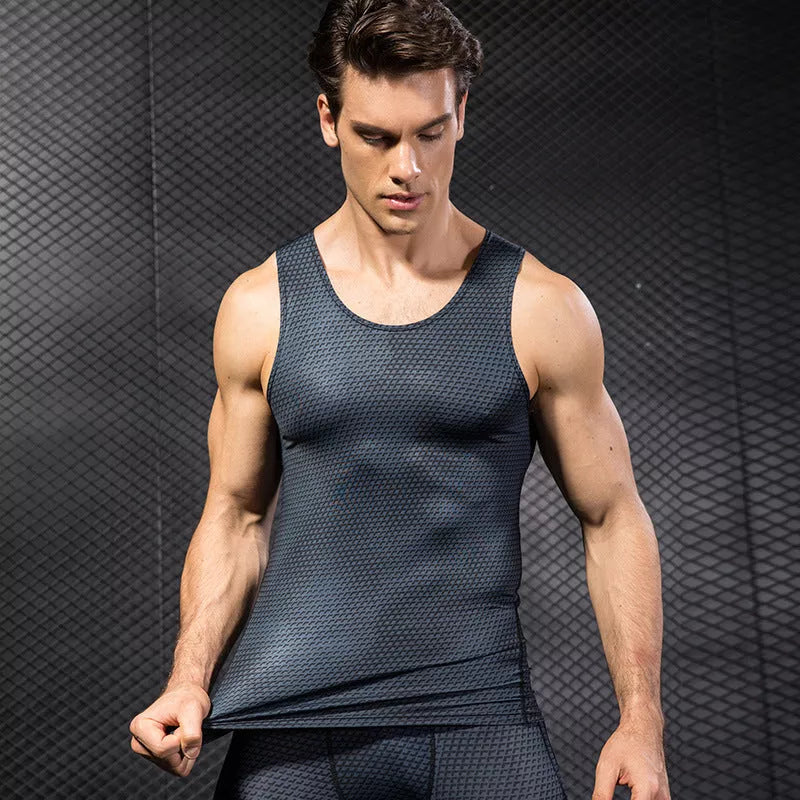 Men's Sports Vest in Polyester Fiber