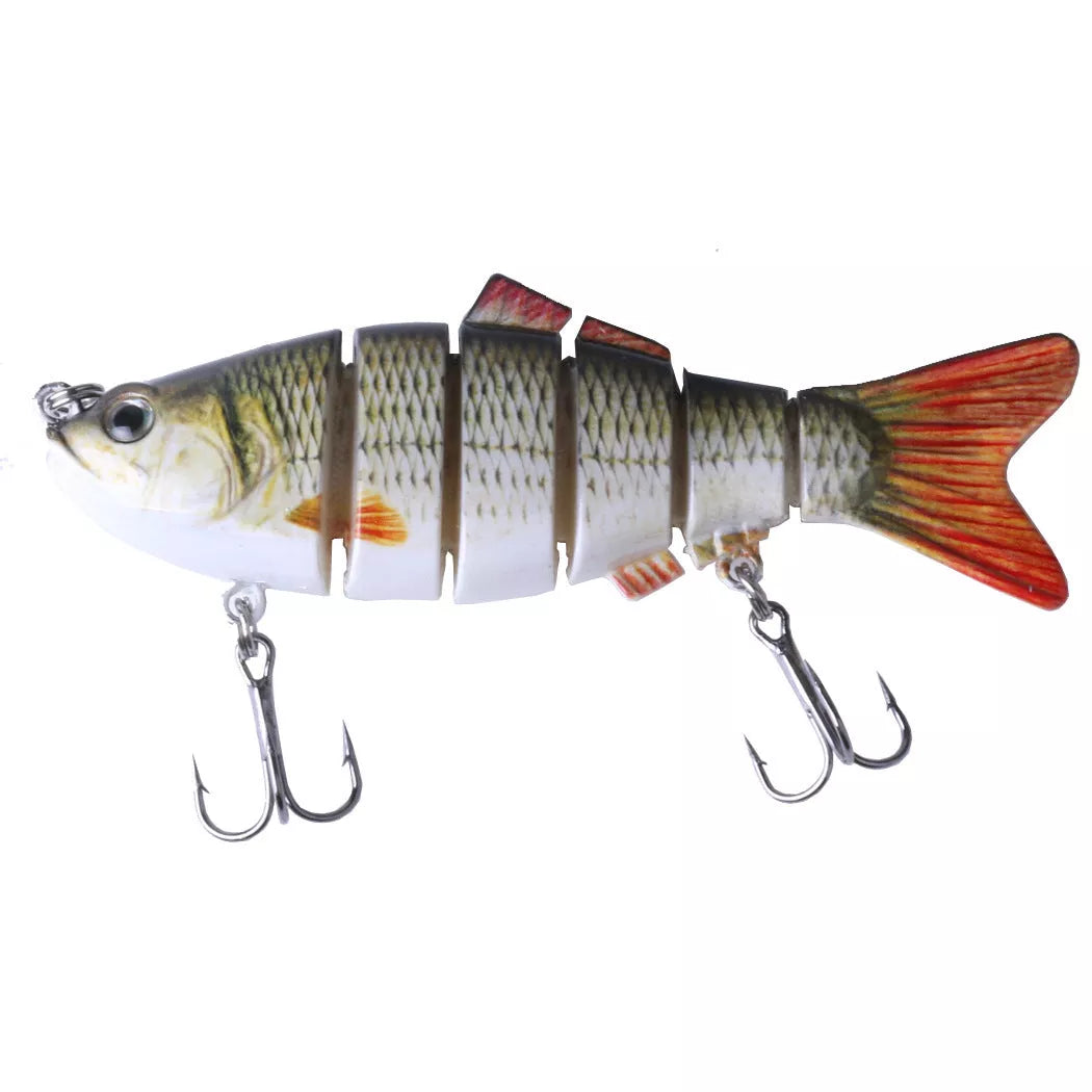Plastic bait fish with high-strength hooks