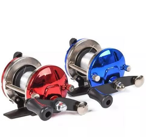 Mini Metal Fishing Reel with 50M Wire and Multi-Point Reversal System