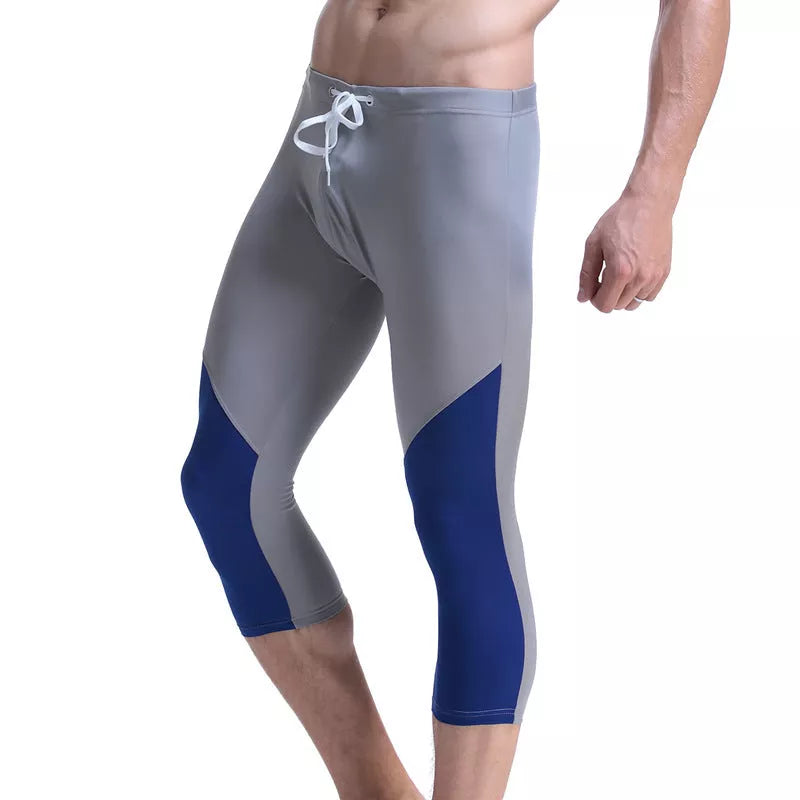 Nylon semi-light swimming pool sports casual pants