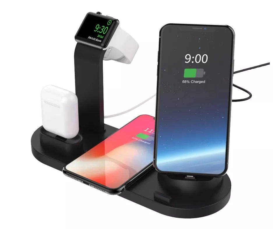 Wireless Charger Stand with 360-Degree Rotation and Fast Charging