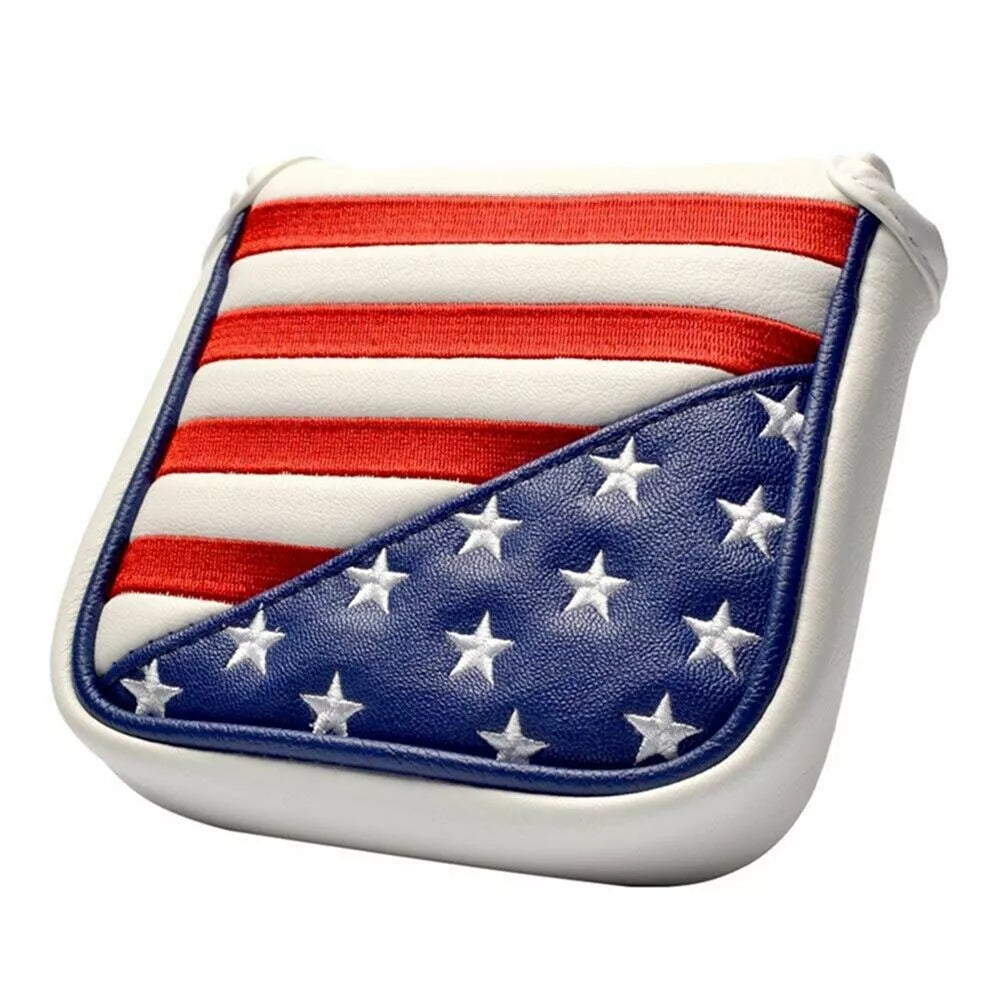 USA flag pattern golf putter cover for club protection