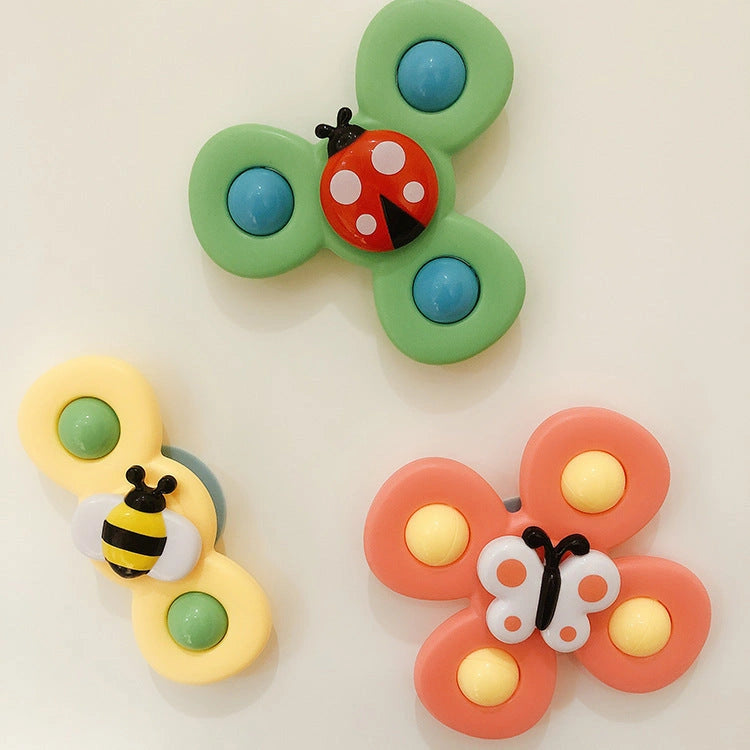 Kids Insect Sucker Spinner Rattle Bath Toy for Toddlers