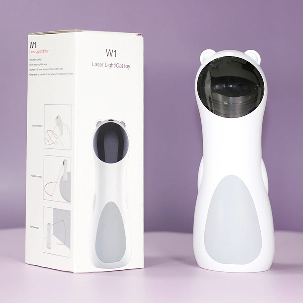 Automatic Laser Cat Toy with Adjustable Modes and Dual Power Supply
