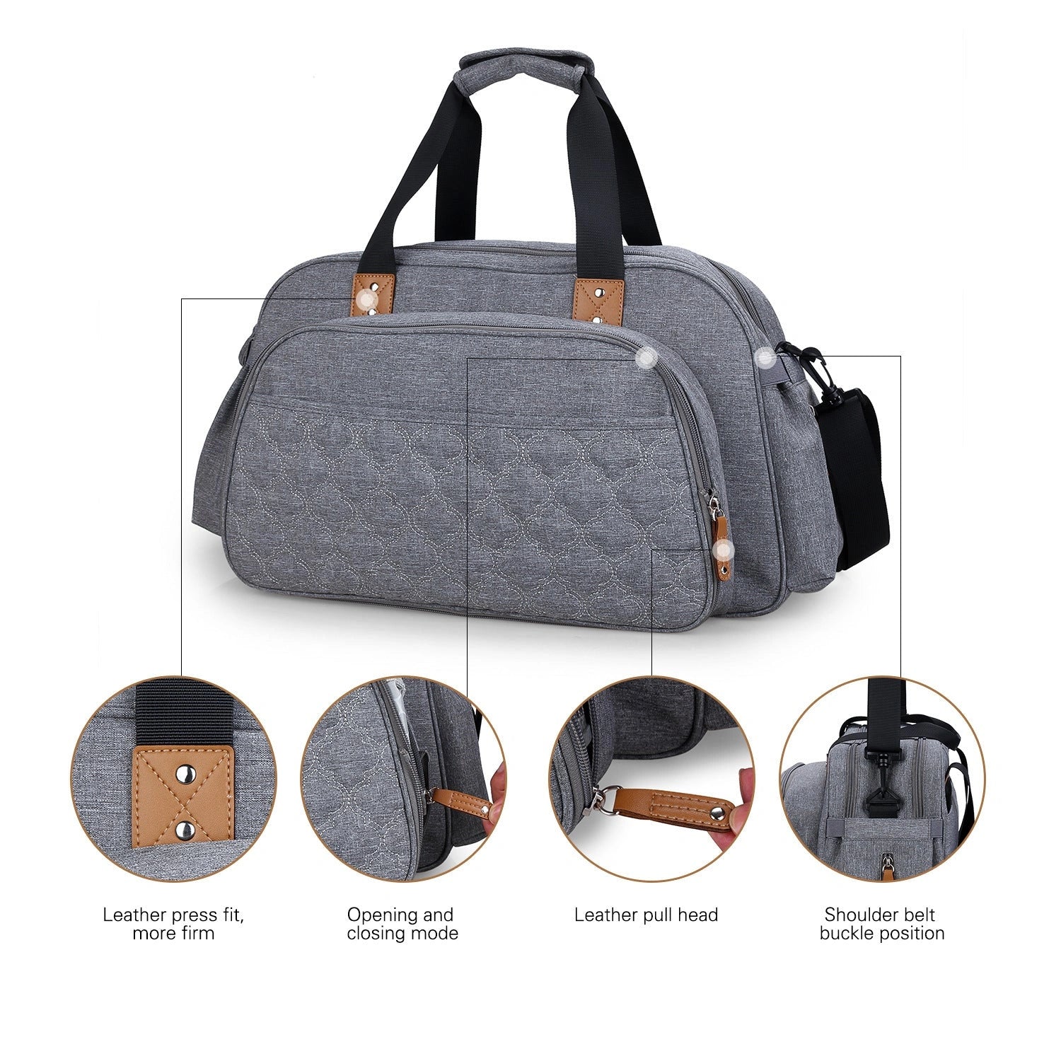 Convertible Baby Diaper Bag with Changing Table and Bed Functionality