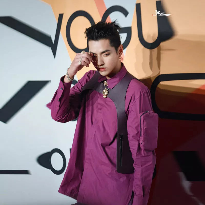 TrendyBrand PU Leather Tactical Vest for Men and Women