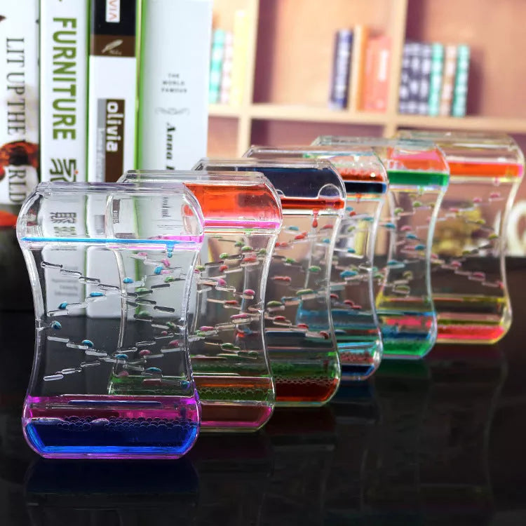 Creative Cruise Fluid Liquid Hourglass Timer for Desk Decor