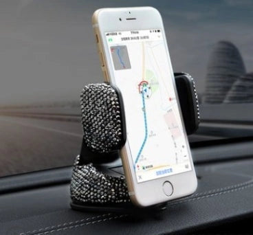 Car Mobile Phone Rack with 360-Degree Rotation and Dual-Use Functionality