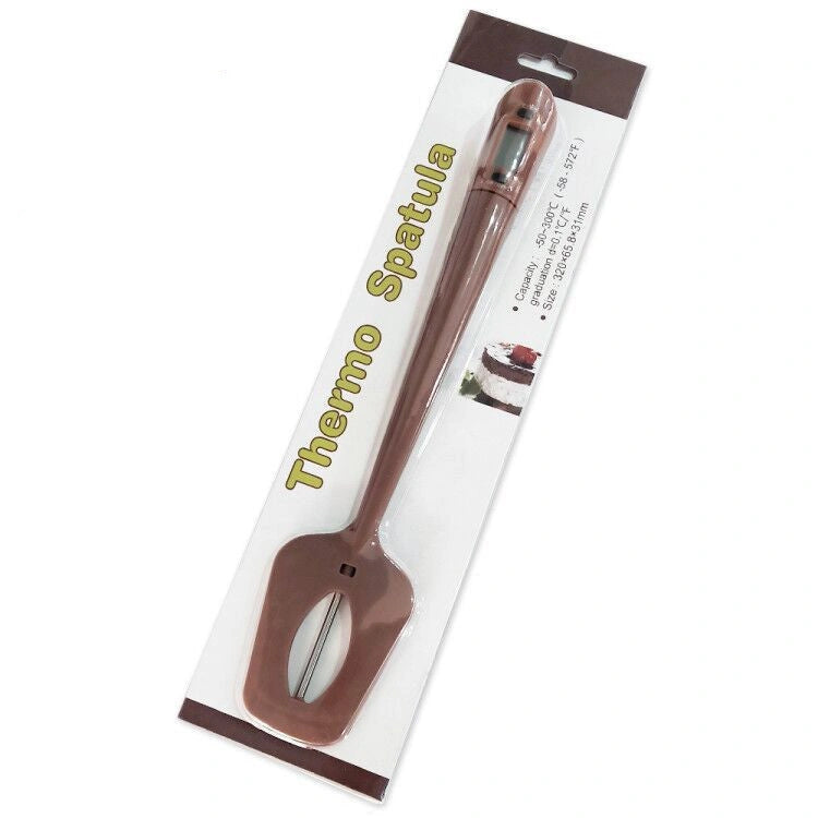 Digital Cooking Thermometer with Silicone Scraper and Spatula