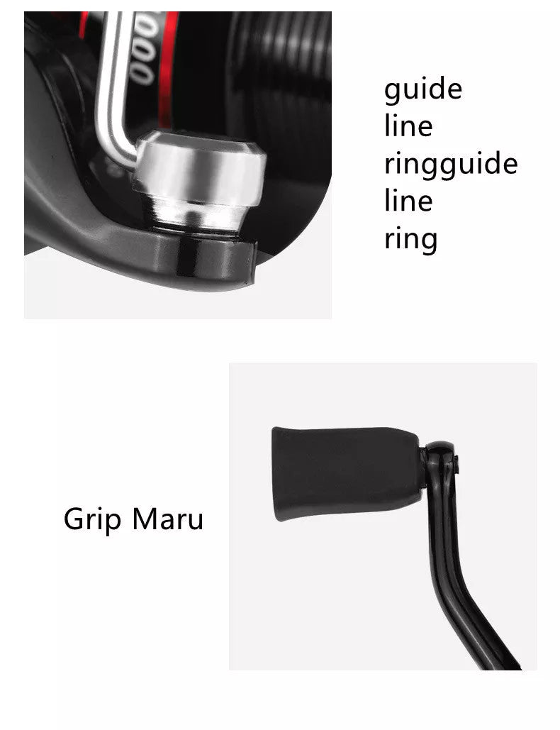 Spinning Wheel Fishing Reel with CNC Rocker Arm and Alloy Wire Cup