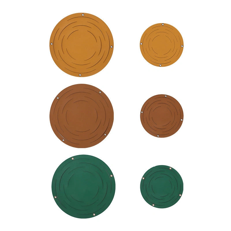 Handwoven Leather Hanger Basket for Small Plants with Macrame Wall Hanging