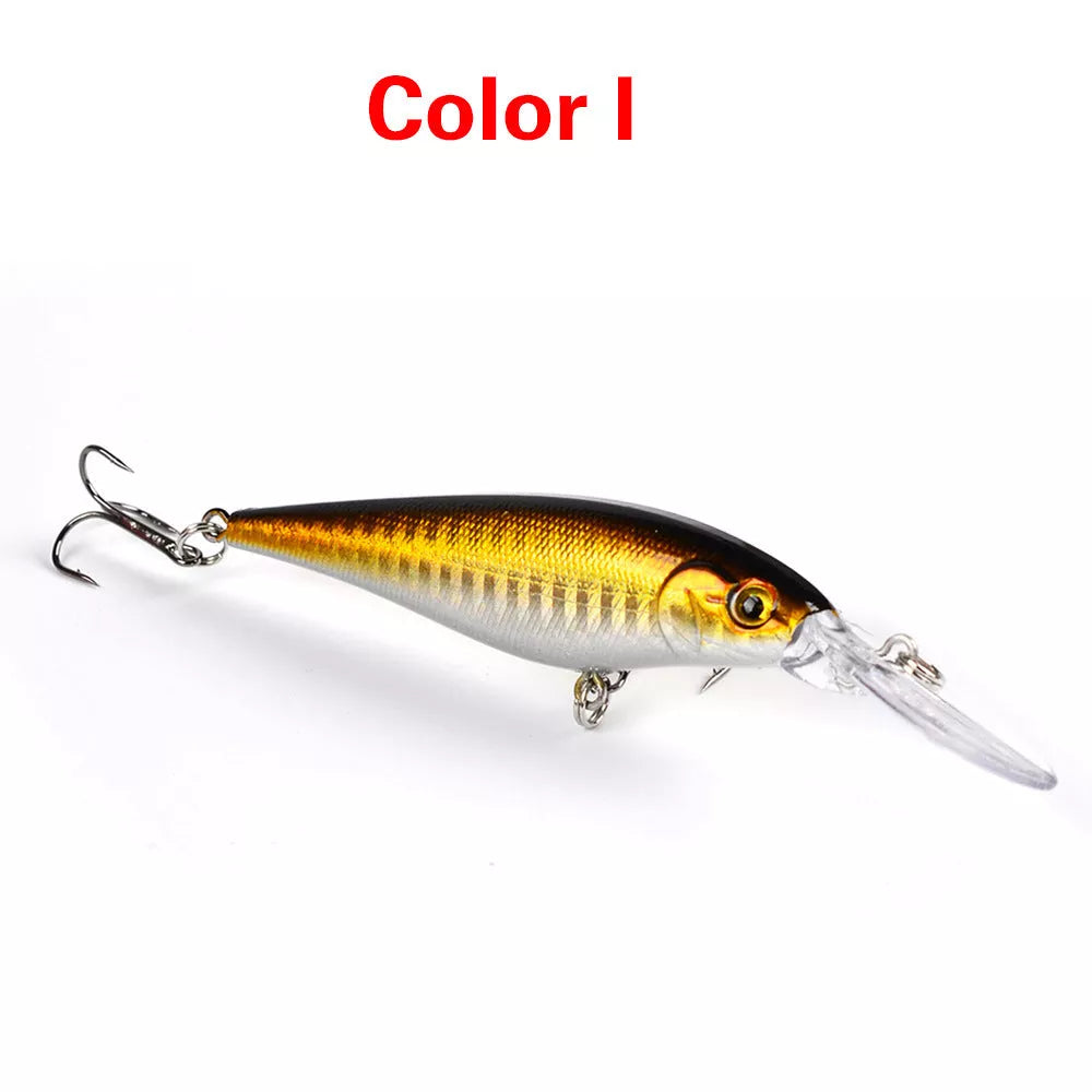 10 Style Minnow Fishing Lures with 3D Eyes for Various Water Conditions