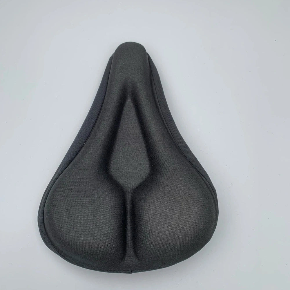 Bicycle cushion cover measuring 28cm by 18cm in red, blue, or black with non-slip fabric