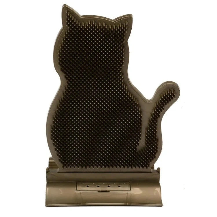 Cat Self Massage Brush with Catnip for Shed Hair Removal