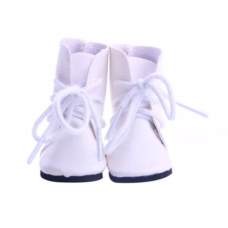 American Girl Doll Shoes Cloth Boots for Ages 3-6