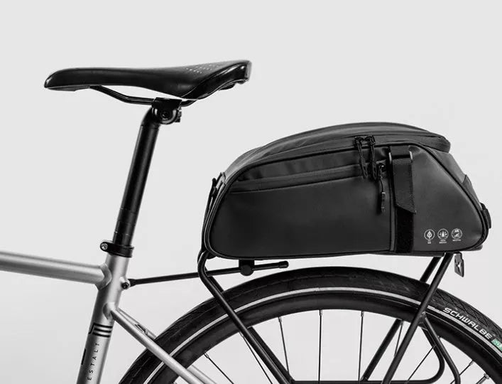 Waterproof Mountain Bike Rear Shelf Bag with Reflective Design