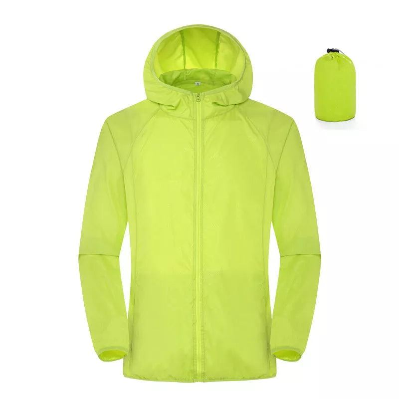 Women's Lightweight Waterproof Windbreaker for Summer Outdoor Sun Protection